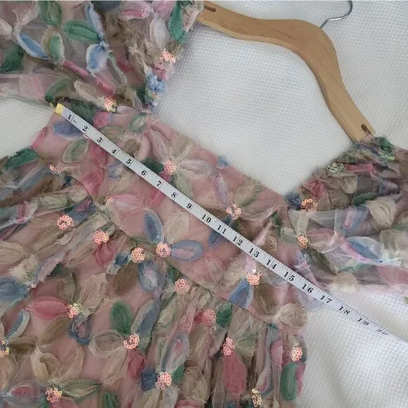 STORIA STACY SEQUIN BABYDOLL DRESS excellent condition - Picture 11 of 15